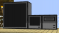 A 2x2 Monitor, next to a Computer and a Disk Drive.